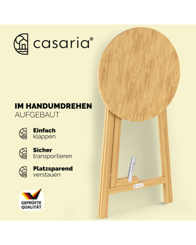 Massivholz Stehtisch Rund klappbar 78 Zentimeter
